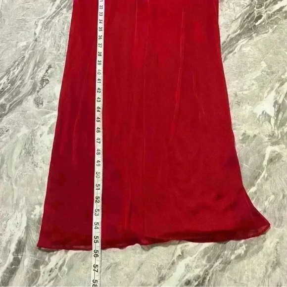 Davids Bridal BridesmaidDress/formal Gown Size 2 Red,Back Zipper Elegant - Picture 5 of 9